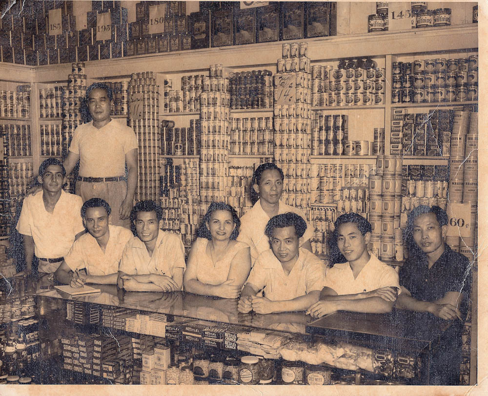 Grandpa at his store in Cuba
