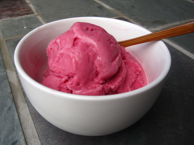 Raspberry Frozen Yogurt. Photo: Michele Kayal for NPR