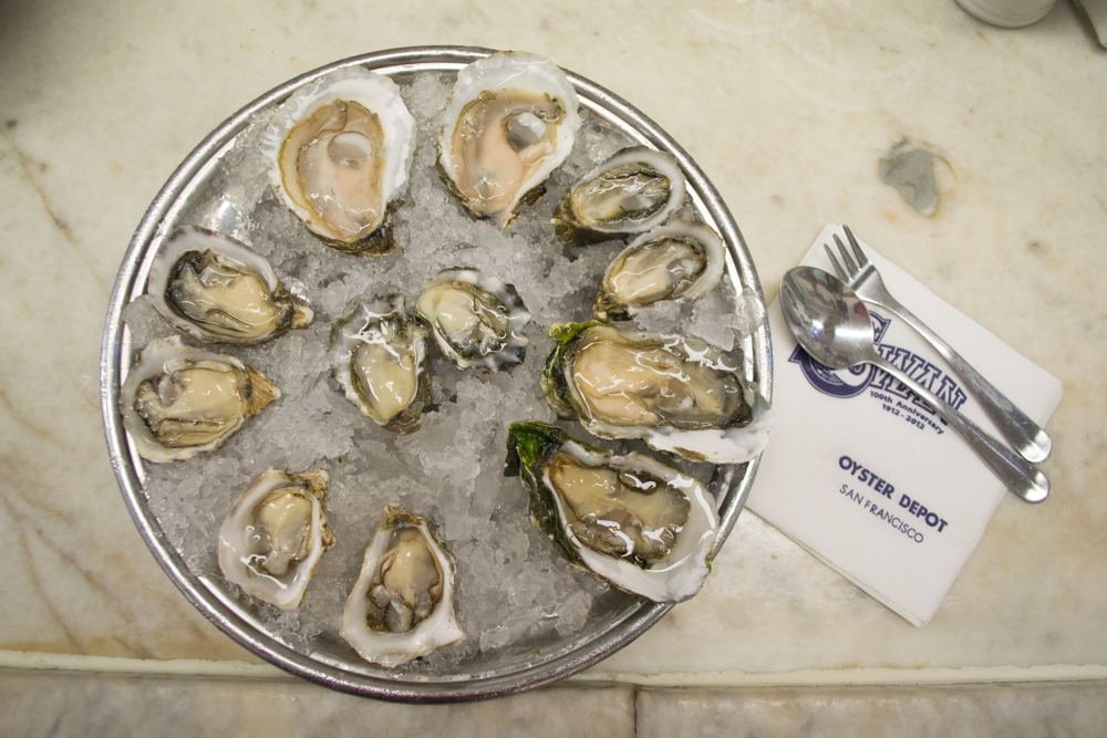 Oysters on the half shell displayed on ice. Photo: Sara Bloomberg