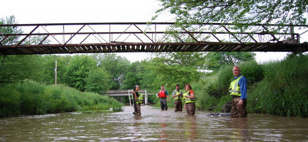 Research teams are monitoring 100 streams in the Midwest this summer. Photo: Abbie Fentress Swanson/Harvest Public Media