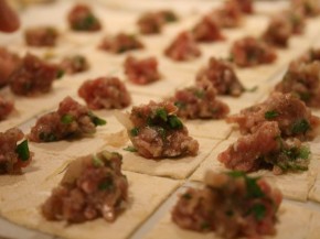 In Turkey, bits of meat are wrapped in squares of pasta to make manti. Photo: thebittenworld/Flickr