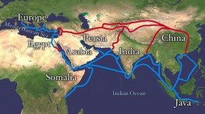 The Silk Road stretched from Eastern China to Europe and was the primary route for merchants in the ancient Chinese silk trade. Photo: Wikimedia Commons