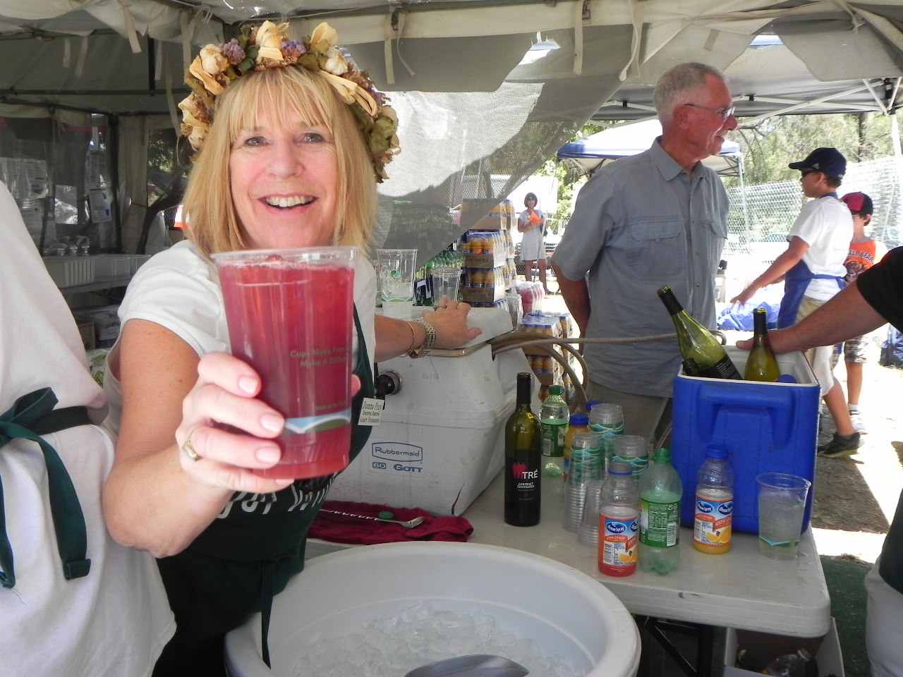 Homemade sangria was a popular item at the festival. It was second only to beer. Photo: Gina Scialabba