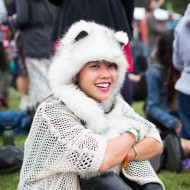 Furry Hats, all the rage at Outside Lands
