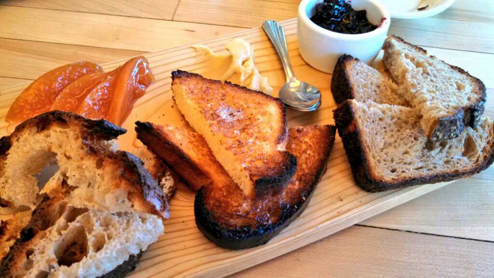 The bread plate showcases different kinds of breads from MHBB. Photo: Kelly O'Mara