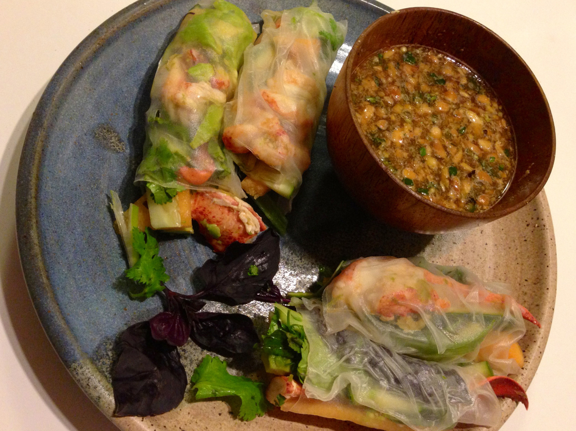 Vietnamese Salad Rolls with Lobster. Photo: Laura McCandlish/NPR