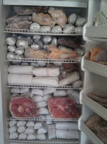 Time for a meat locker? One Flickr user's freezer after purchasing a large share of a pig. Photo: Cowgirl Jules/via Flickr