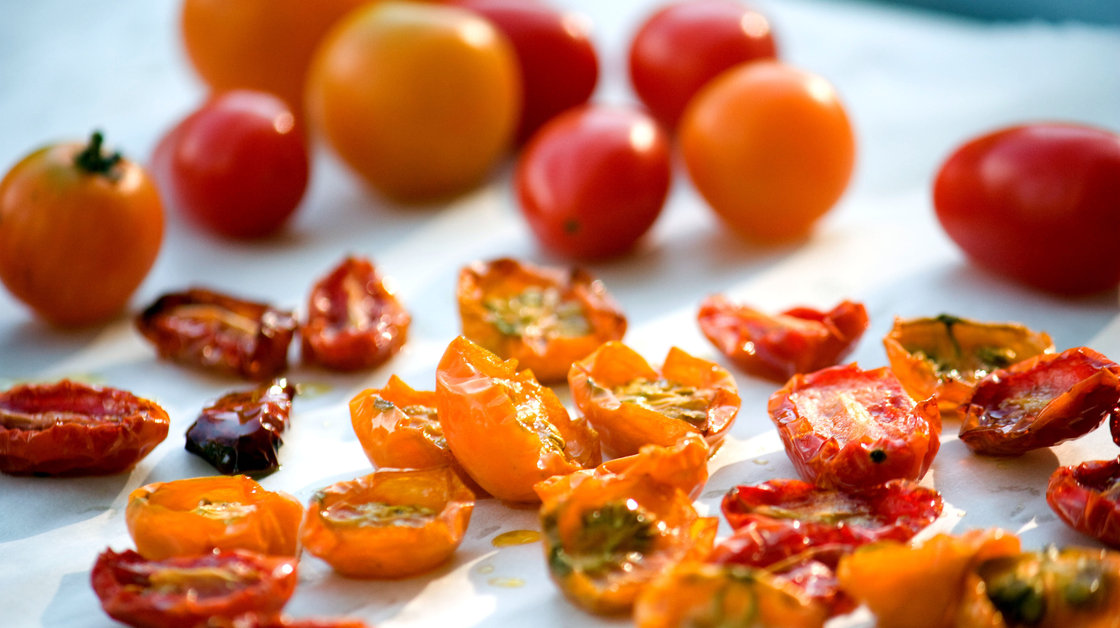 Roasted tomatoes. Photo: T. Susan Chang for NPR