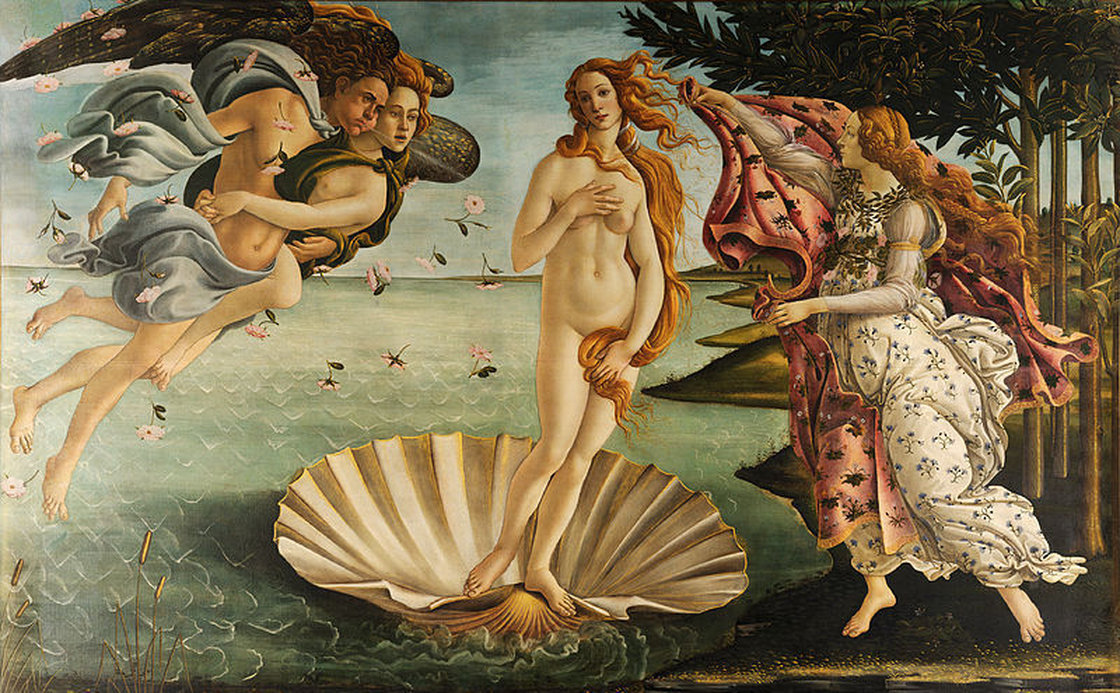 Even in Sandro Botticelli's painting <em>The Birth of Venus,</em> the goddess's belly resembles a plump, firm tortellino. Image: Wikimedia.org