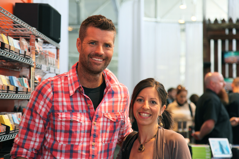 Chefs Pete Evans and Cortney Burns at Cookhouse. Photo courtesy of Moveable Feast with Fine Cooking