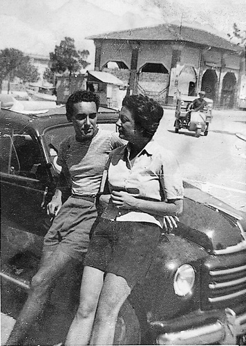 Marcella Polini and Victor Hazan in 1952, in her hometown of Cesenatico, Italy, shortly after they met. Photo: Gotham Books