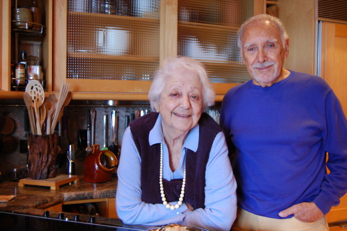 Marcella and Victor Hazan in the kitchen of their home in Longboat Key, Fla. Photo: Laura Krantz/NPR