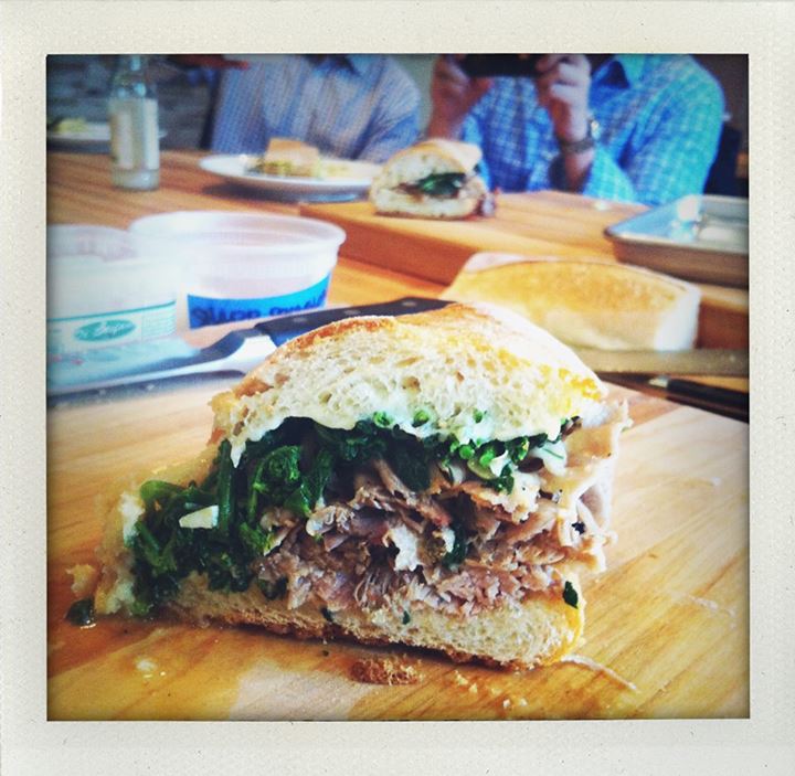 Roast pork Arista sandwich. Photo courtesy of Merigan Sub Shop
