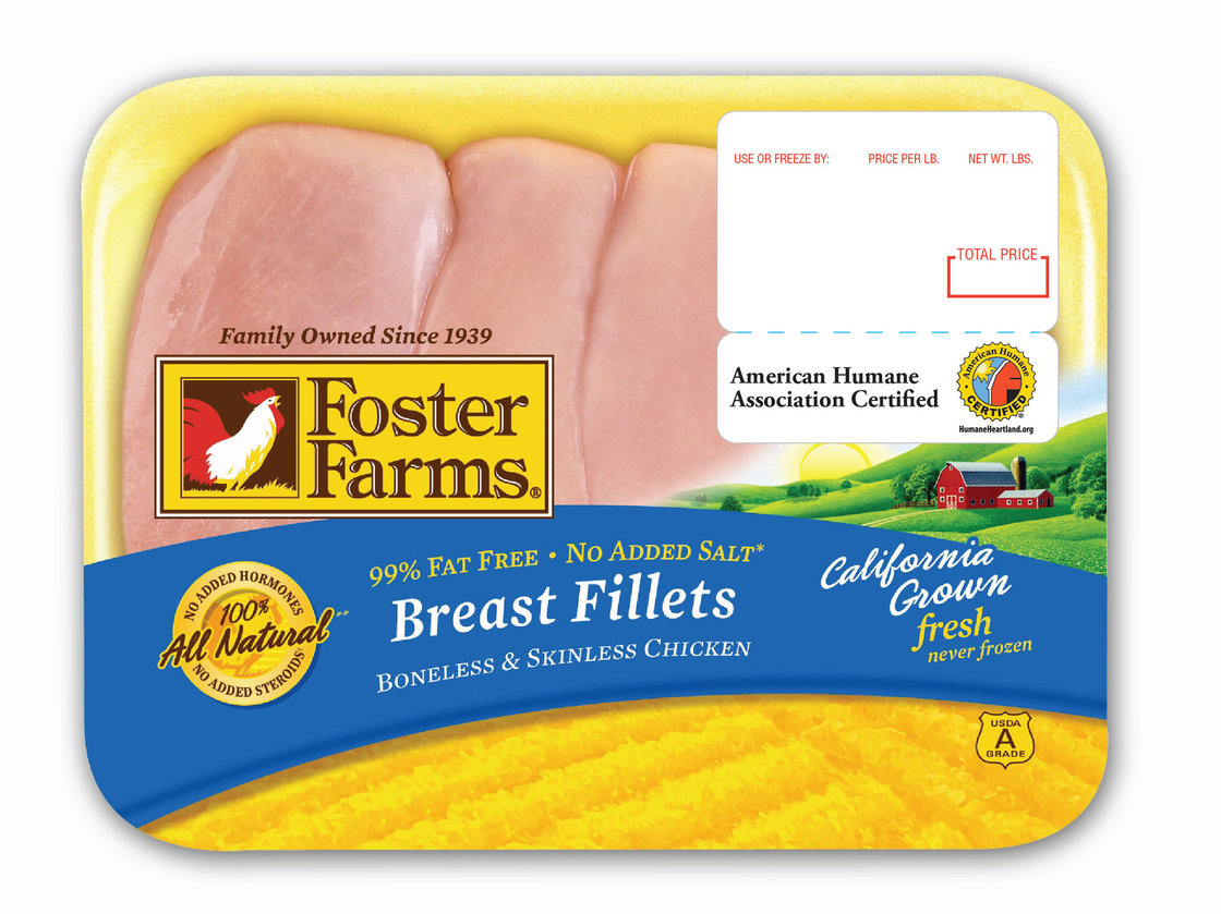 A salmonella outbreak that has sickened more than 270 people has been linked to raw chicken produced at three Foster Farms facilities in California. Photo: PR Newswire