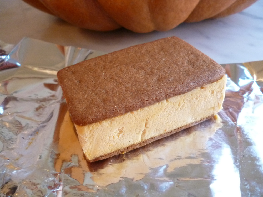 Ici's Pumpkin-Gingersnap Ice Cream Sandwich. Photo: Stephanie Rosenbaum
