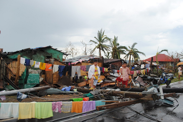 In Leyte, Philippines the area suffered extensive damage. Photo: EU/ECHO, Arlynn Aquino/Flickr