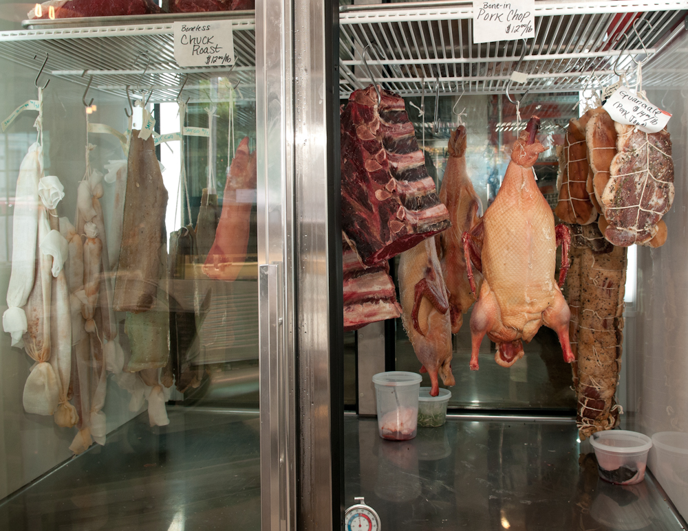 Meats curing at Local Mission Market. Photo: Naomi Fiss