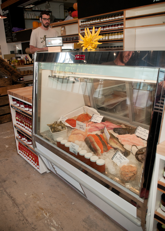 The fish case at the Local Mission Market. Photo: Naomi Fiss