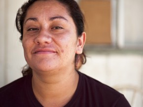 Jessica Ortiz often worries about what to feed her family. Photo: Scott Anger/KQED