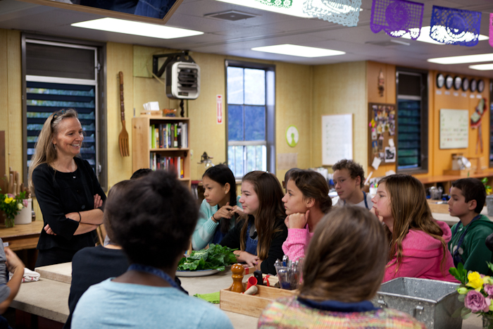 Esther Cook has been the lead cooking teacher at the Edible Schoolyard since it opened, 17 years ago. Photo: Erin Scott