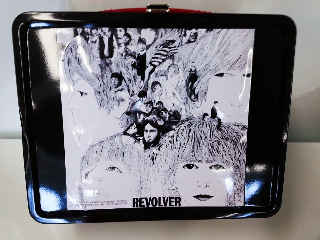 The Beatle's 1966 album Revolver is depicted on a retro-style, modern metal lunchbox. Photo: mrapp123/eBay