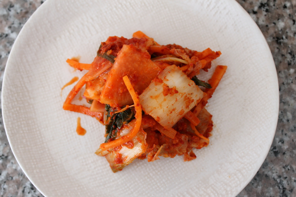 DIY seasonal kimchi with radishes and carrots. Photo: Kate Williams