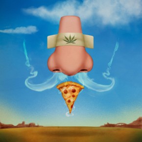 We didn't make this up: The scientists who performed the study on how cannabis triggers the munchies through the sense of smell commissioned an artist to put this illustration together. Image: Charlie Padgett/Courtesy of Giovanni Marsicano