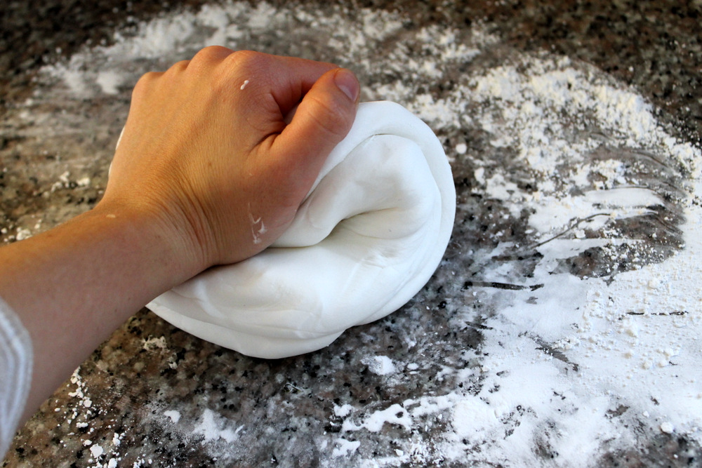 To finish mixing the dough, transfer it to a sugar-dusted counter, and knead it until it is smooth and no longer sticky. Photo: Kate Williams