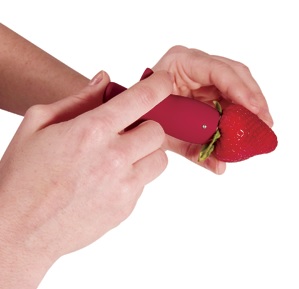 The StemGem removes the stem from strawberries. Photo: Chef'n