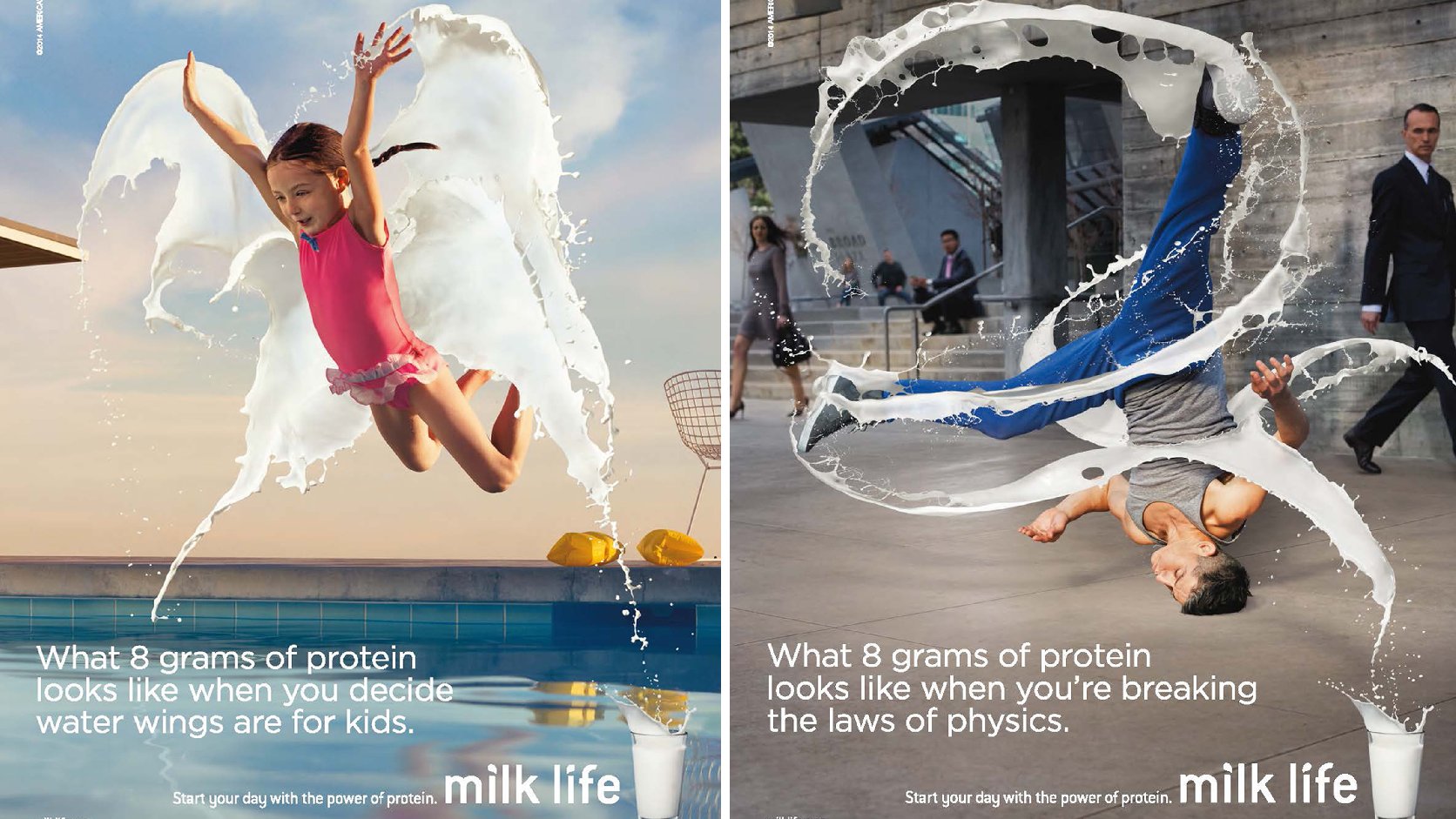The milk's industry's new campaign, Milk Life, features ordinary people accomplishing all sorts of tasks after jumpstarting their day with a glass of milk. Photo: Courtesy of Milk Processor Education Program