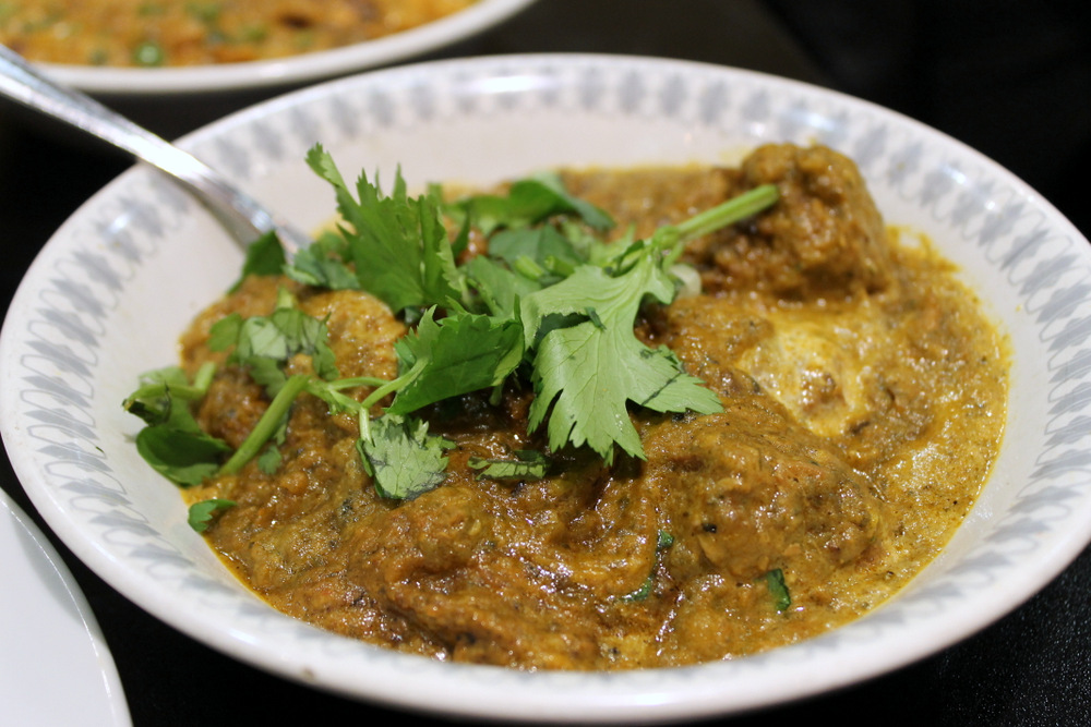 Haider’s saag gosht blends spinach with tender braised lamb. Photo: Kate Williams