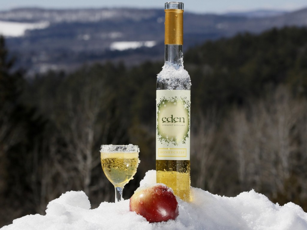 The icy winter is just what's needed for tasty ice cider. Photo: Herb Swanson/NPR