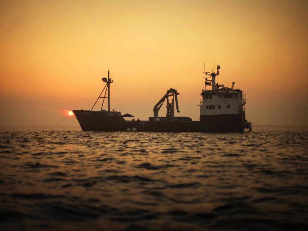 This OCEARCH ship carried Zoeller's first bourbon-aged barrels for three and a half years, covering more than 10,000 nautical miles. According to Tom Collins, a chemist at UC Davis, the higher temperatures of tropical locales, and the swill of the ocean, can accelerate the whiskey aging process. Photo: Courtesy of OCEARCH