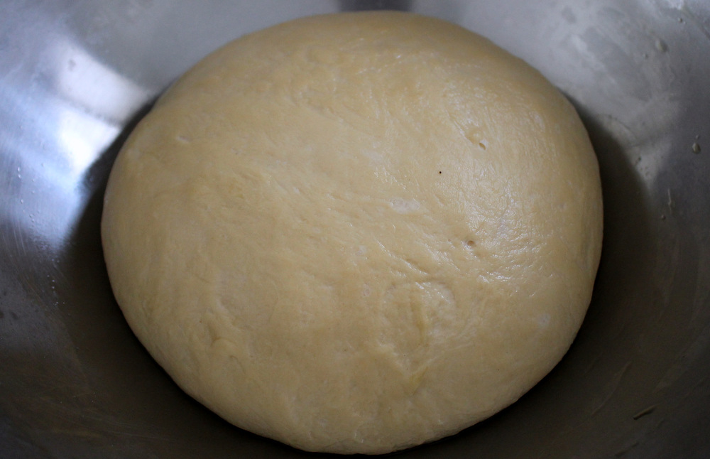 After 4 hours in the fridge, the dough has just about doubled in size. Photo: Kate Williams