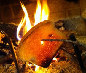 Fire-roasted toast will satisfy the smoke fiends at the breakfast table. Photo: Eliza Barclay/NPR