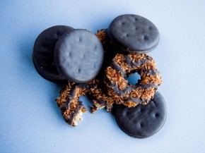 Could you possibly eat just one Thin Mint or Samoa? Photo: Andrew Prince/NPR