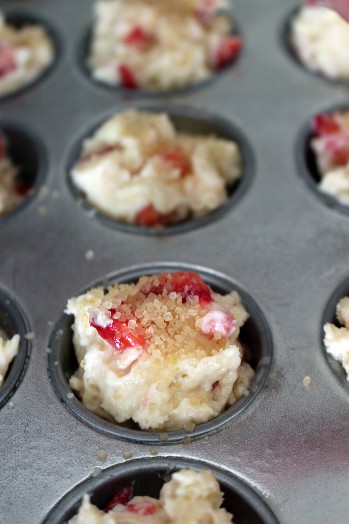Sprinkle turbinado sugar on top of each muffin. Photo: Wendy Goodfriend