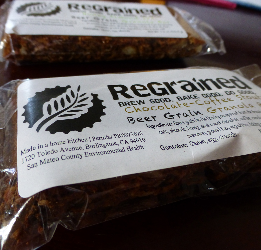 San Francisco's ReGrained makes granola bars from local breweries' leftover grain. Photo: Shelby Pope