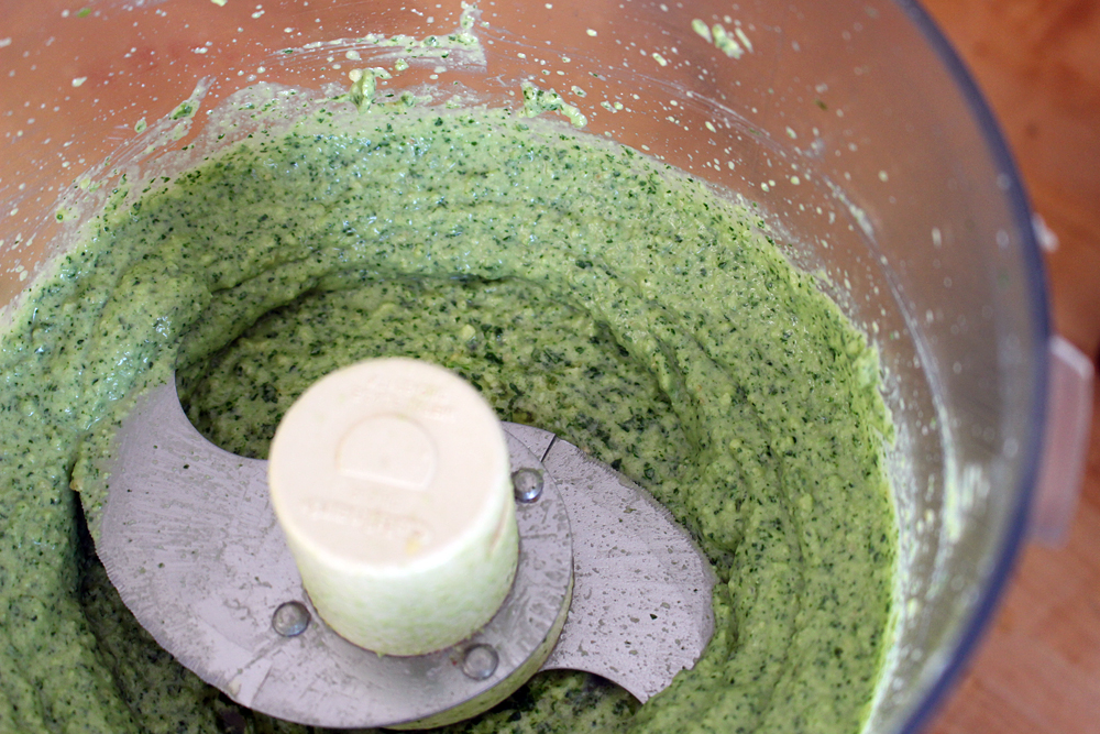 The consistency of the finished Lime-Cilantro Pesto. Photo: Wendy Goodfriend
