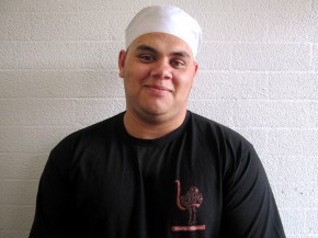 When James Wilden was a student in Yaama Dhiyaan's hospitality program, he was incarcerated in jail. He has since found work cooking in restaurants in Australia's Northern Territory. Photo: The Kitchen Sisters