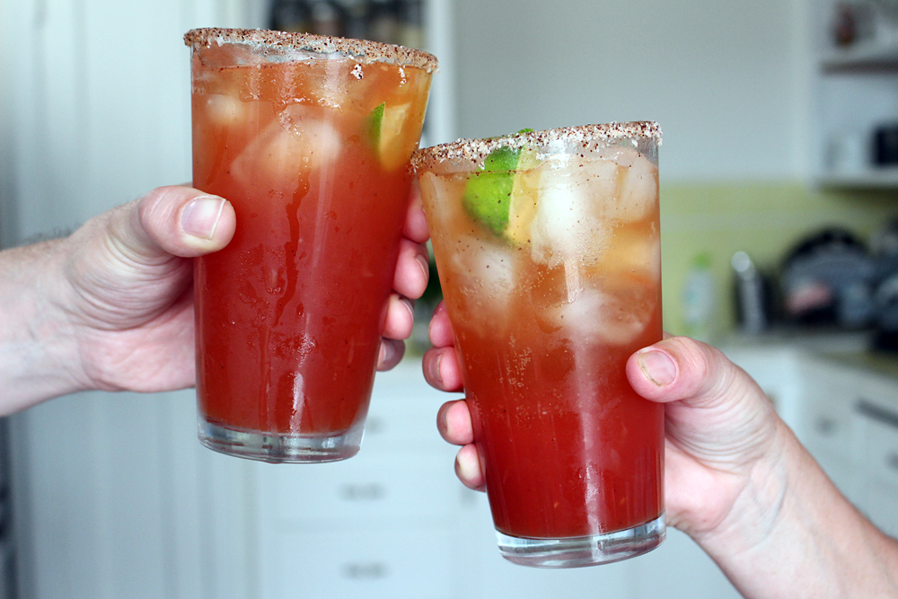 Toasting with Micheladas - The Perfect Beer Cocktail. Photo: Wendy Goodfriend