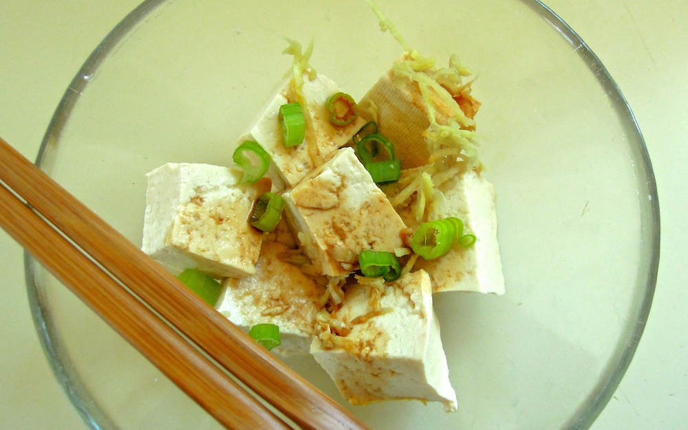 The freshest tofu deserves the simplest preparation. Photo: Anna Mindess