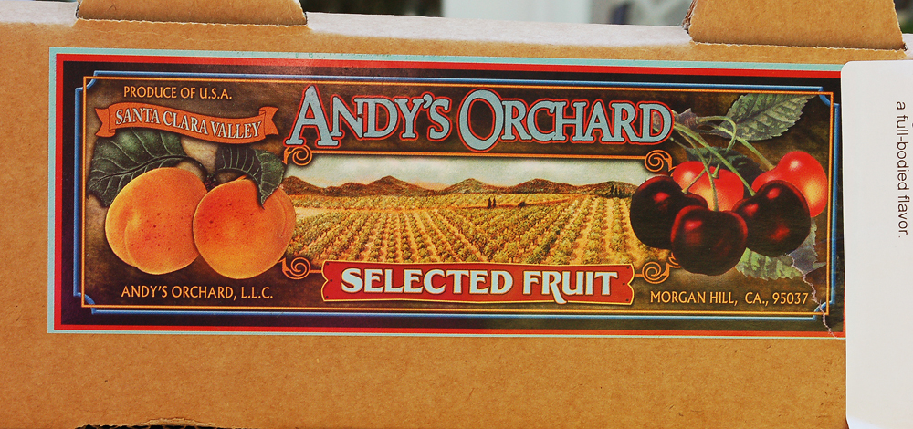 The approximately 100 varieties of commercially grown stone fruit from Andy's Orchard are available via fruit subscriptions that send whatever is perfectly ripe to consumers the day after being picked. Photo: Susan Hathaway
