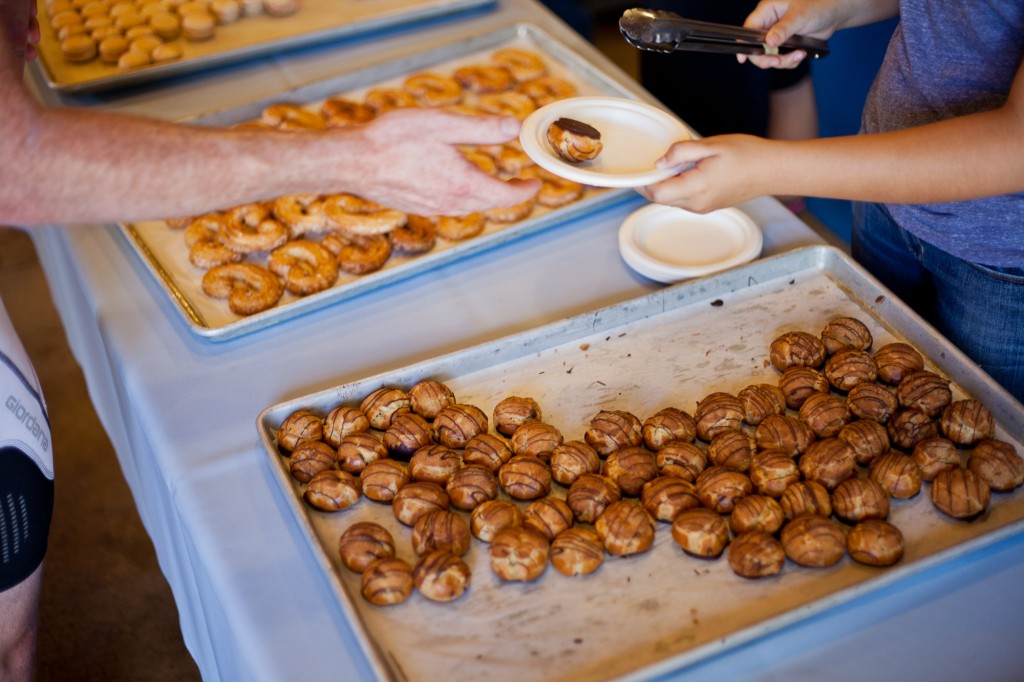 Mini cream puffs and palmiers at the 2014 Chris King Portland Gourmet Century. Photo: Dylan Vanweelden
