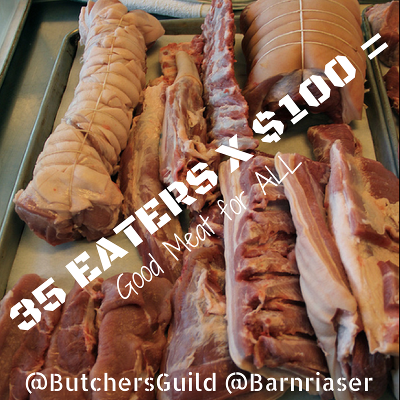 The Butcher's Guild celebrates whole animal butchery. Photo courtesy of Barnraiser.