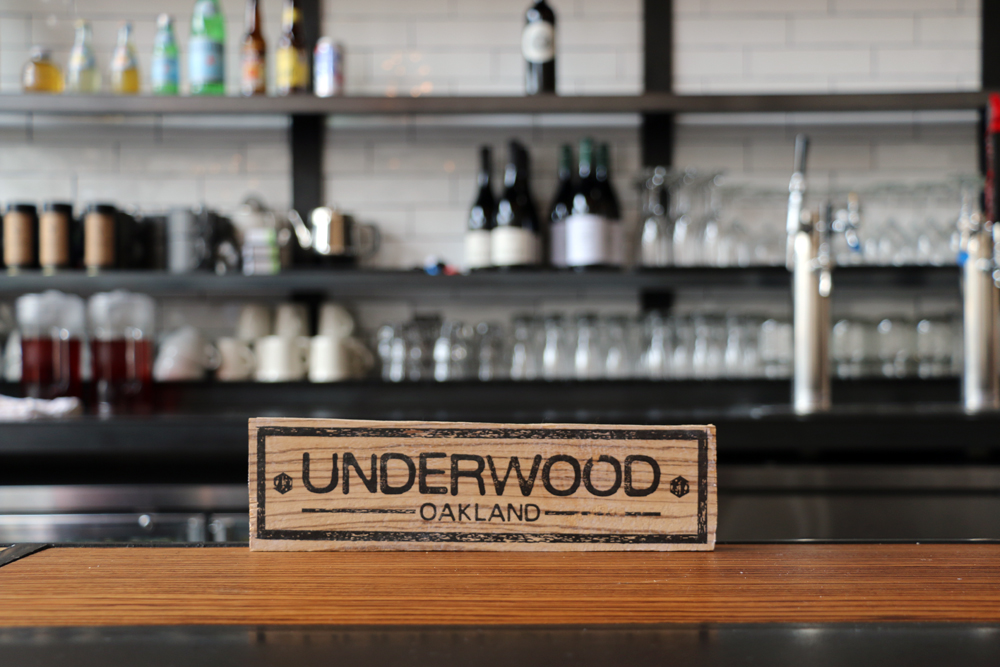 The beautiful zebrawood bar at Café Underwood.The beautiful zebrawood bar at Café Underwood. Photo: Kim Westerman