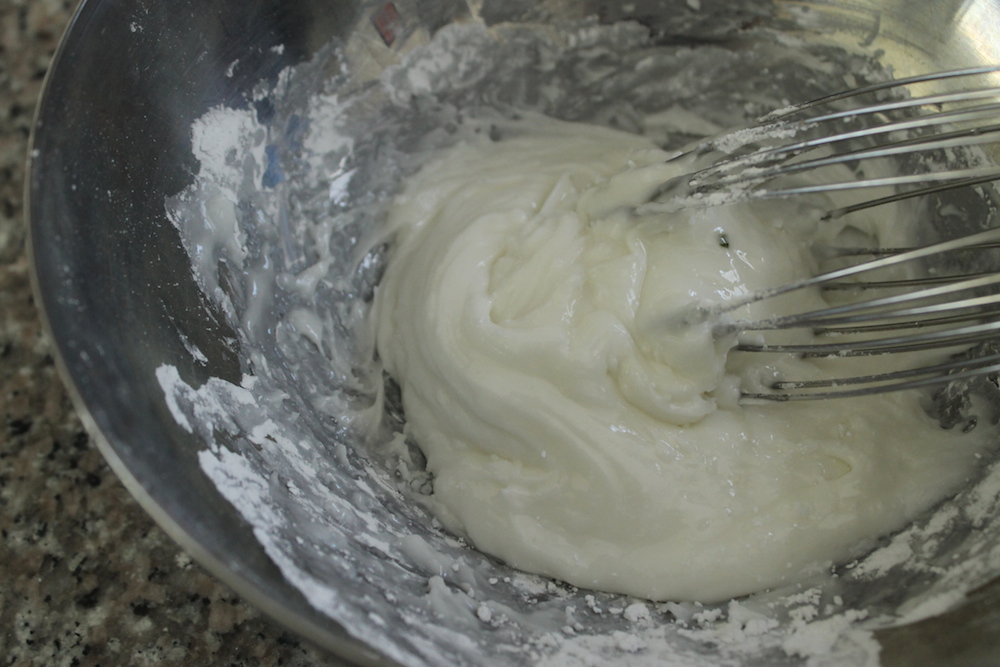 The sprinkle mixture should be smooth, shiny, and very thick. Photo: Kate Williams