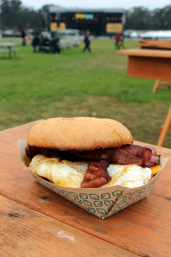 Fried egg with bacon and cheese sandwich from Il Canne Rosso. Photo: Wendy Goodfriend