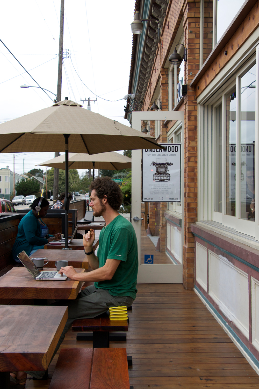 Café Underwood outside workspace. Photo: Kim Westerman