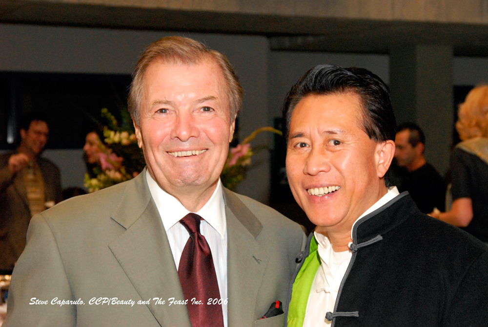 Jacques Pépin and Martin Yan in 2006. Photo: Steve Caparulo, CCO/Beauty and The Feast Inc.